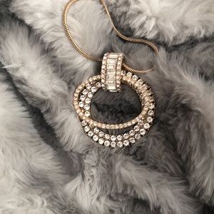 J.Crew pavè statement pendant necklace
